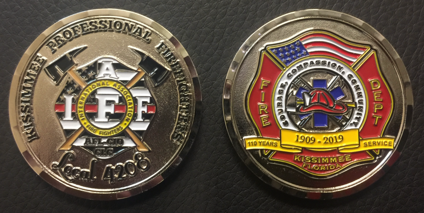 Firefighter Union Challenge Coin